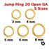 Gold Filled Jump Ring 20 GA Open,5 Sizes, (GF/JR20O)